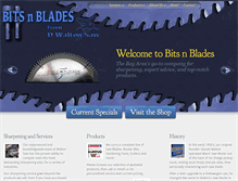 Tablet Screenshot of bitsnblades.com